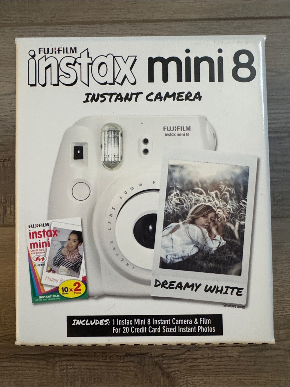 New Fujifilm Instax Mini 8 Instant Camera in White